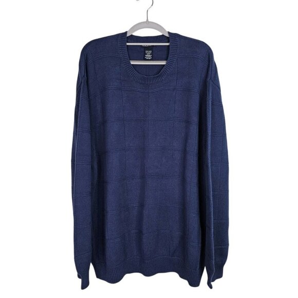 Knightsbridge Other - Vintage KNIGHTSBRIDGE Men's Pullover Sweater Size L NAVY BLUE Preppy 100% Cotton